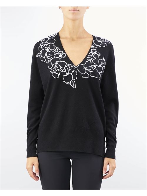 Sweater with embroidery Ermanno by Ermanno Scervino ERMANNO BY ERMANNO SCERVINO | Sweater | D45EM041EP2MF099